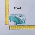 Green Campervan Iron on fabric heat transfer DTF-2