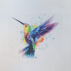 Hummingbird Iron on fabric heat transfer DTF-4
