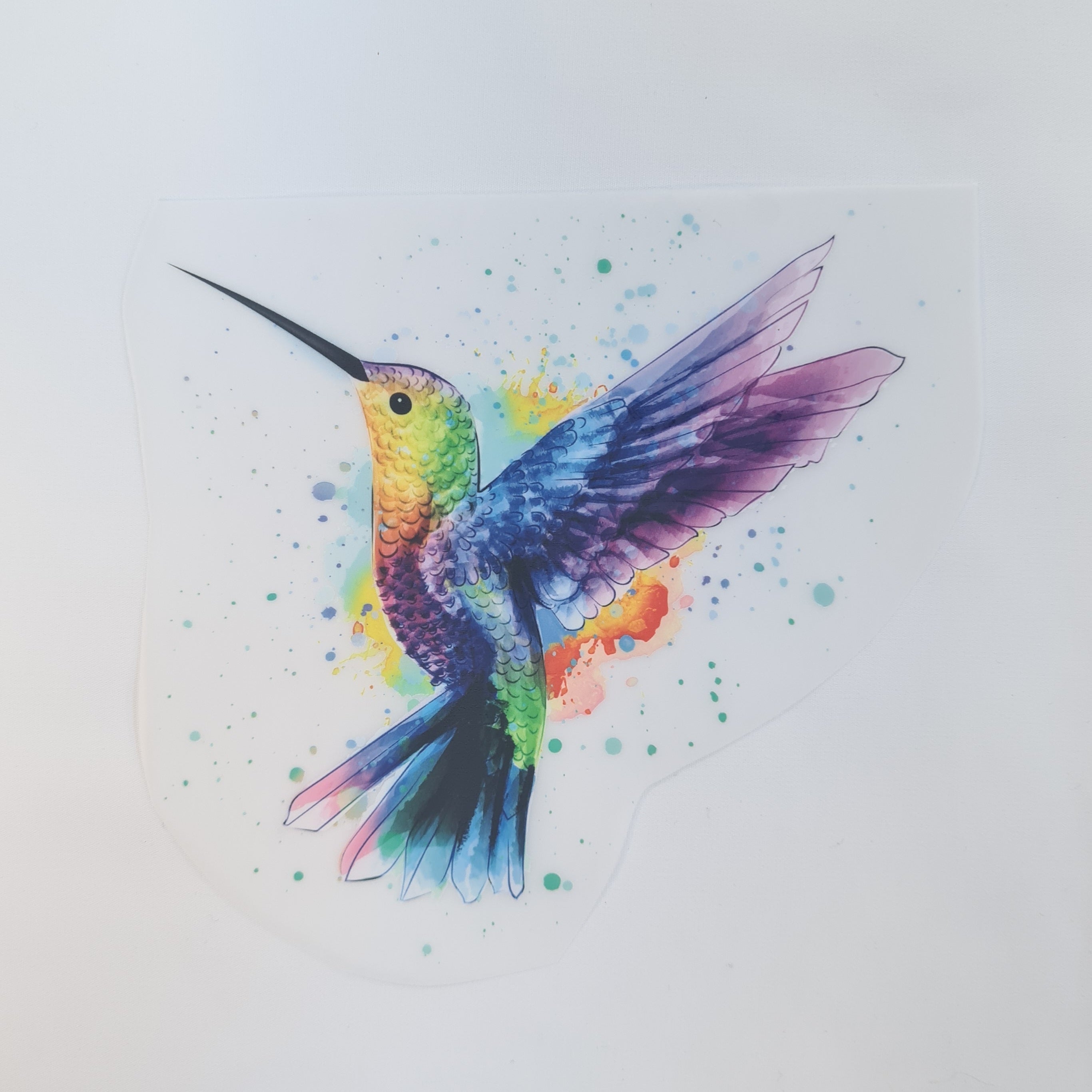 Hummingbird Iron on fabric heat transfer DTF-4