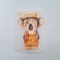Cute Koala Iron on fabric heat transfer DTF-7