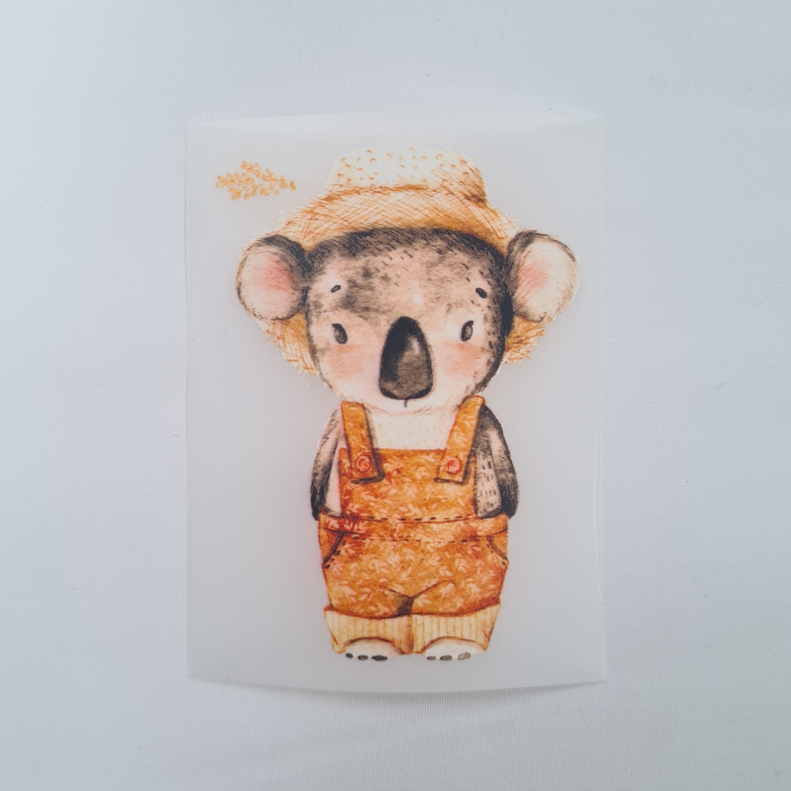 Cute Koala Iron on fabric heat transfer DTF-7
