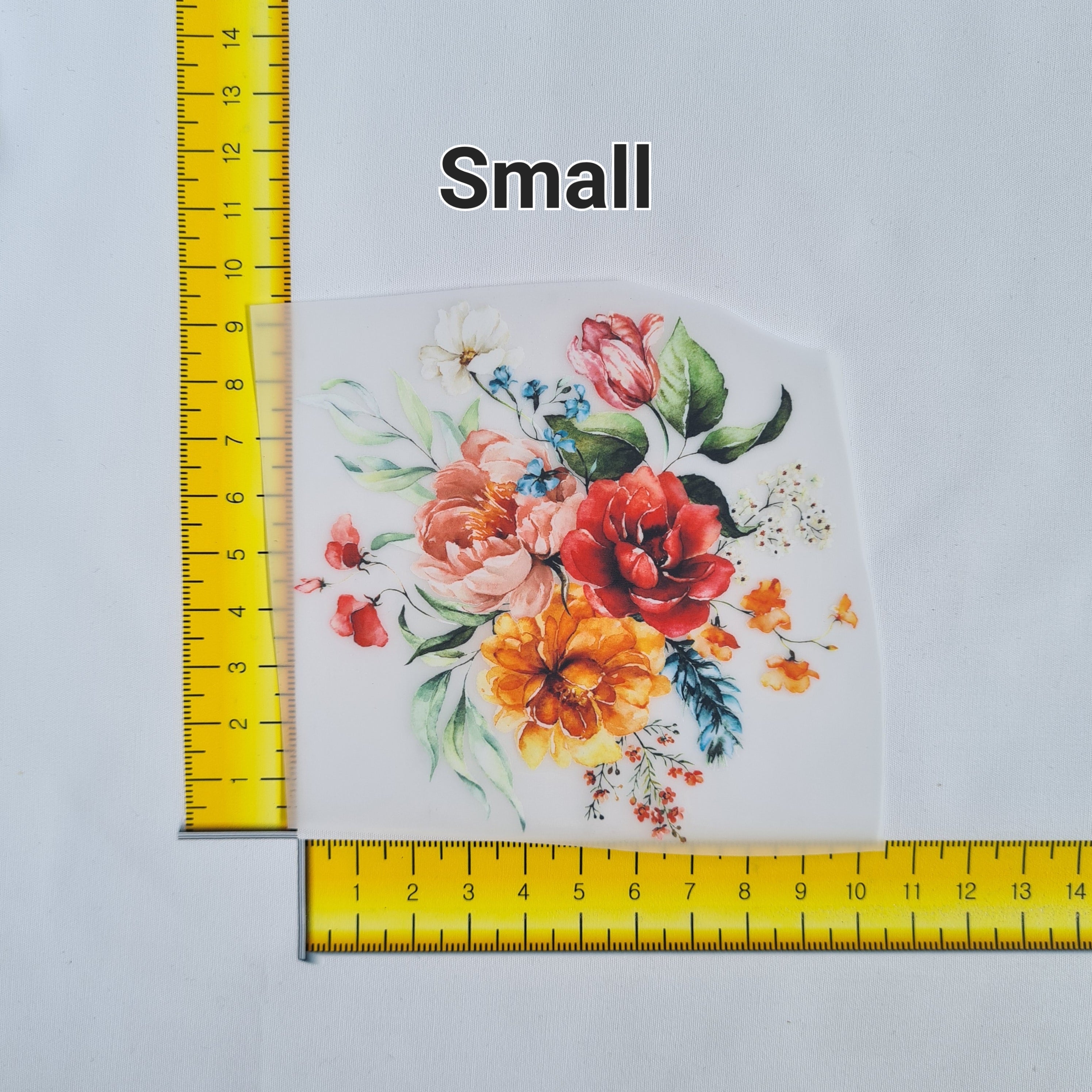 Dutch Floral Bouquet Iron on fabric heat transfer DTF-12