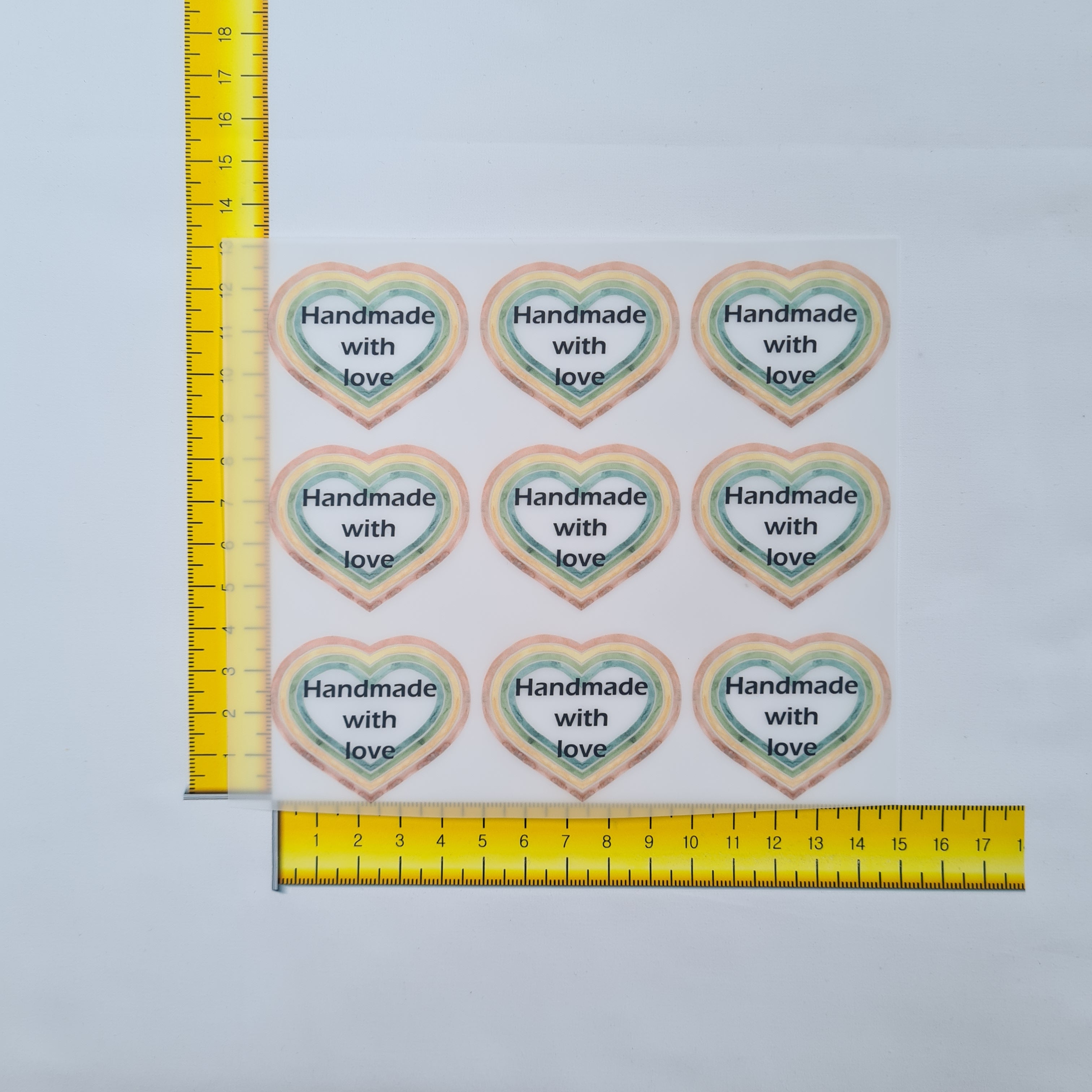 Handmade with Love Iron on fabric heat transfer DTF-15