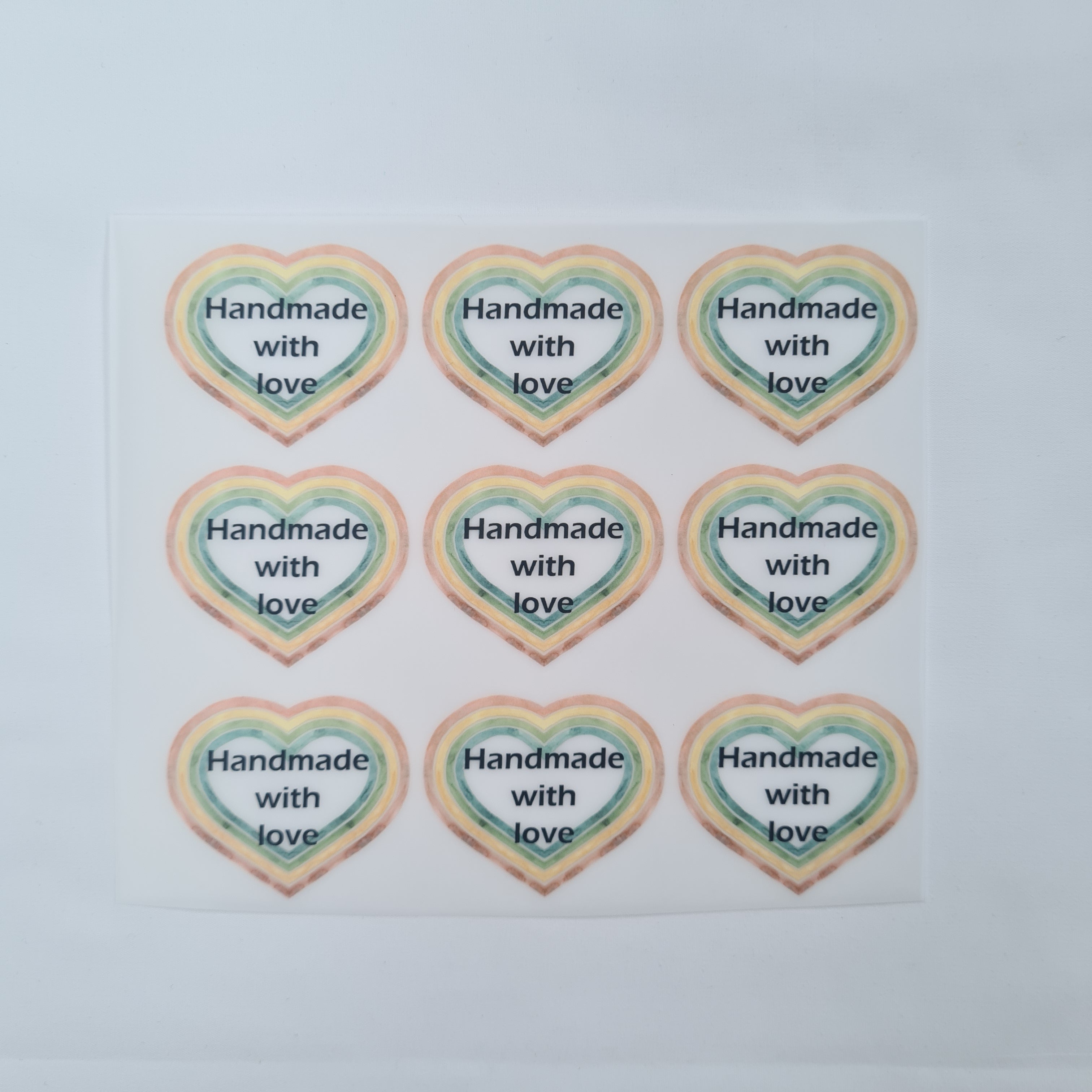 Handmade with Love Iron on fabric heat transfer DTF-15
