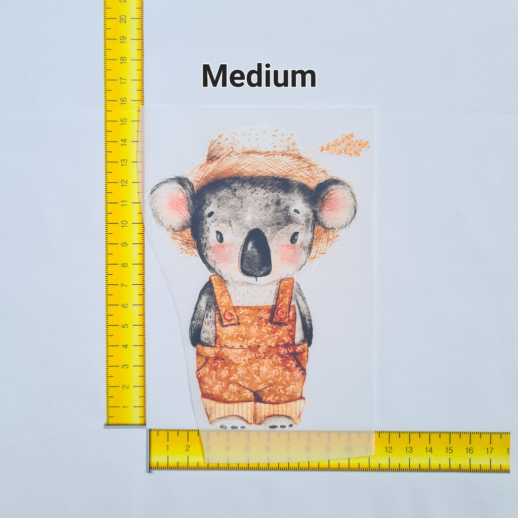 Cute Koala Iron on fabric heat transfer DTF-7