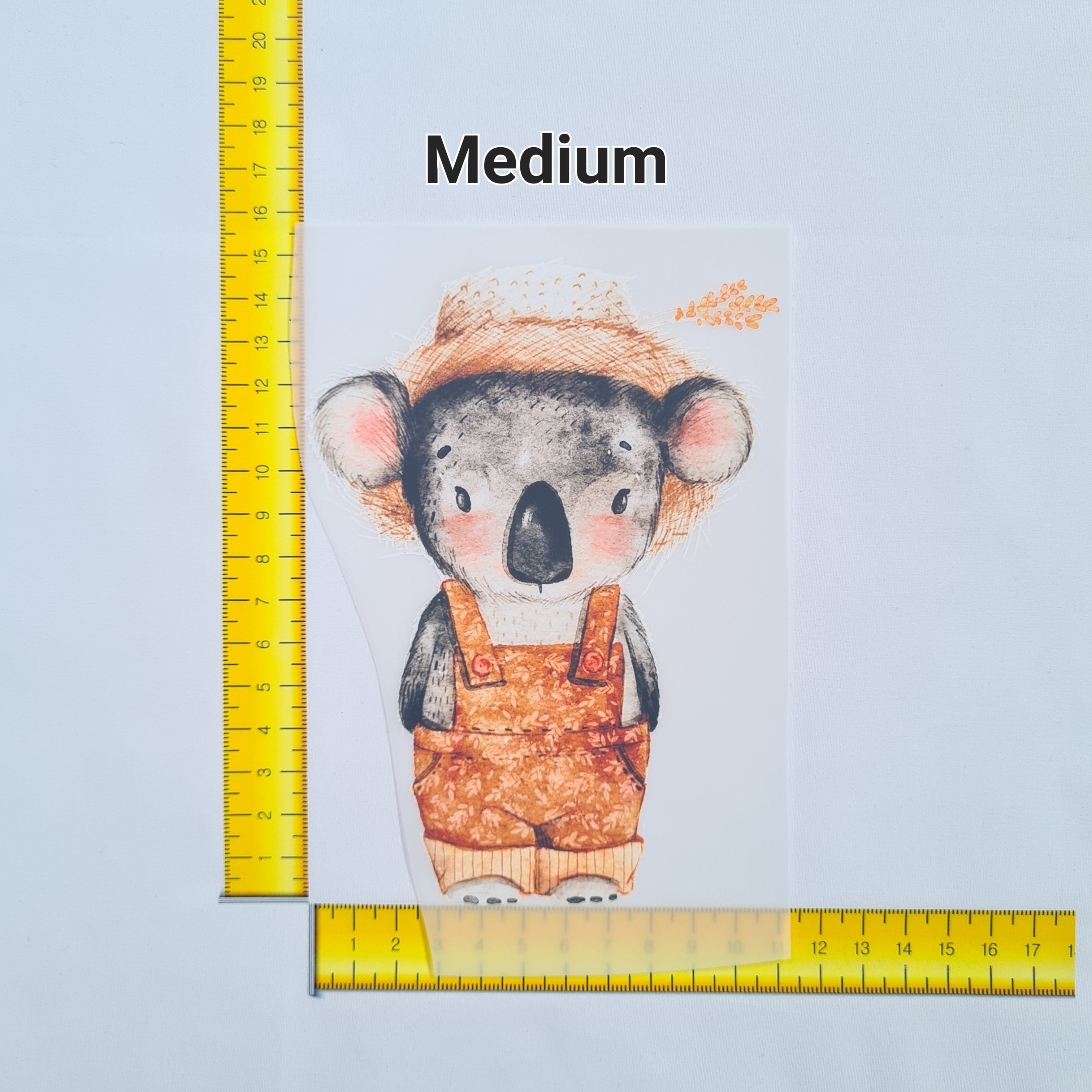 Cute Koala Iron on fabric heat transfer DTF-7