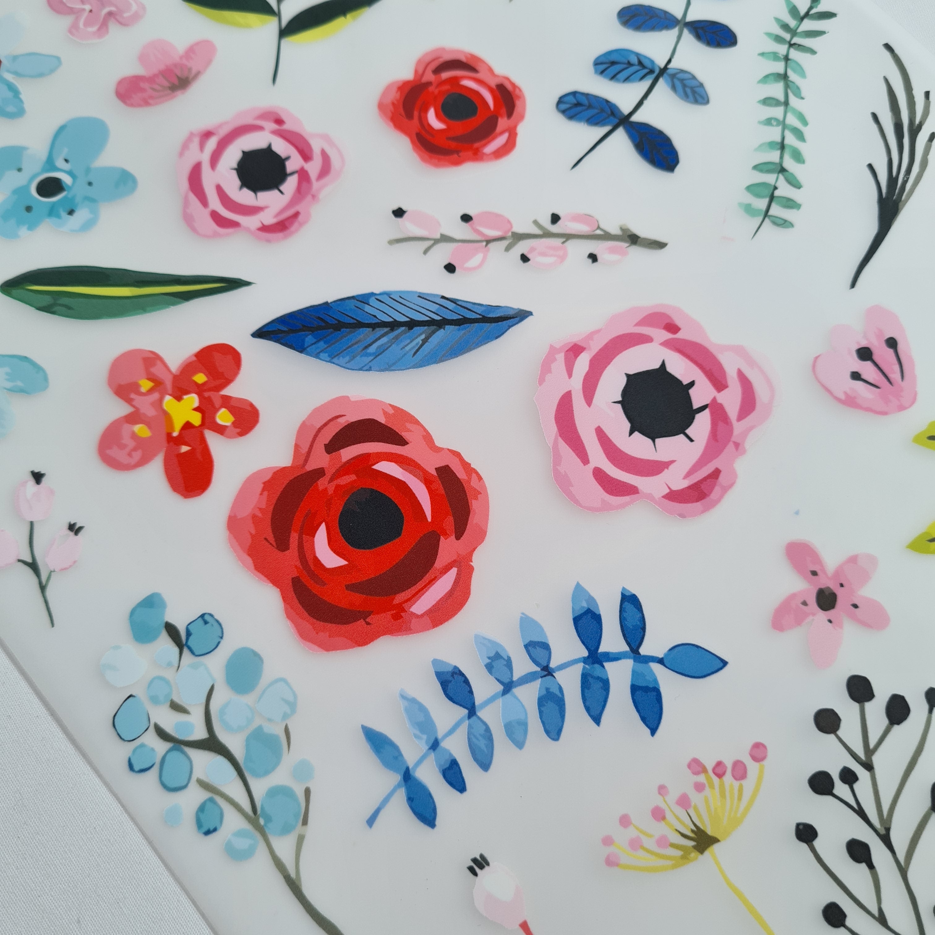 Meadow Flowers A4 Mix Iron on fabric heat transfer DTF-46