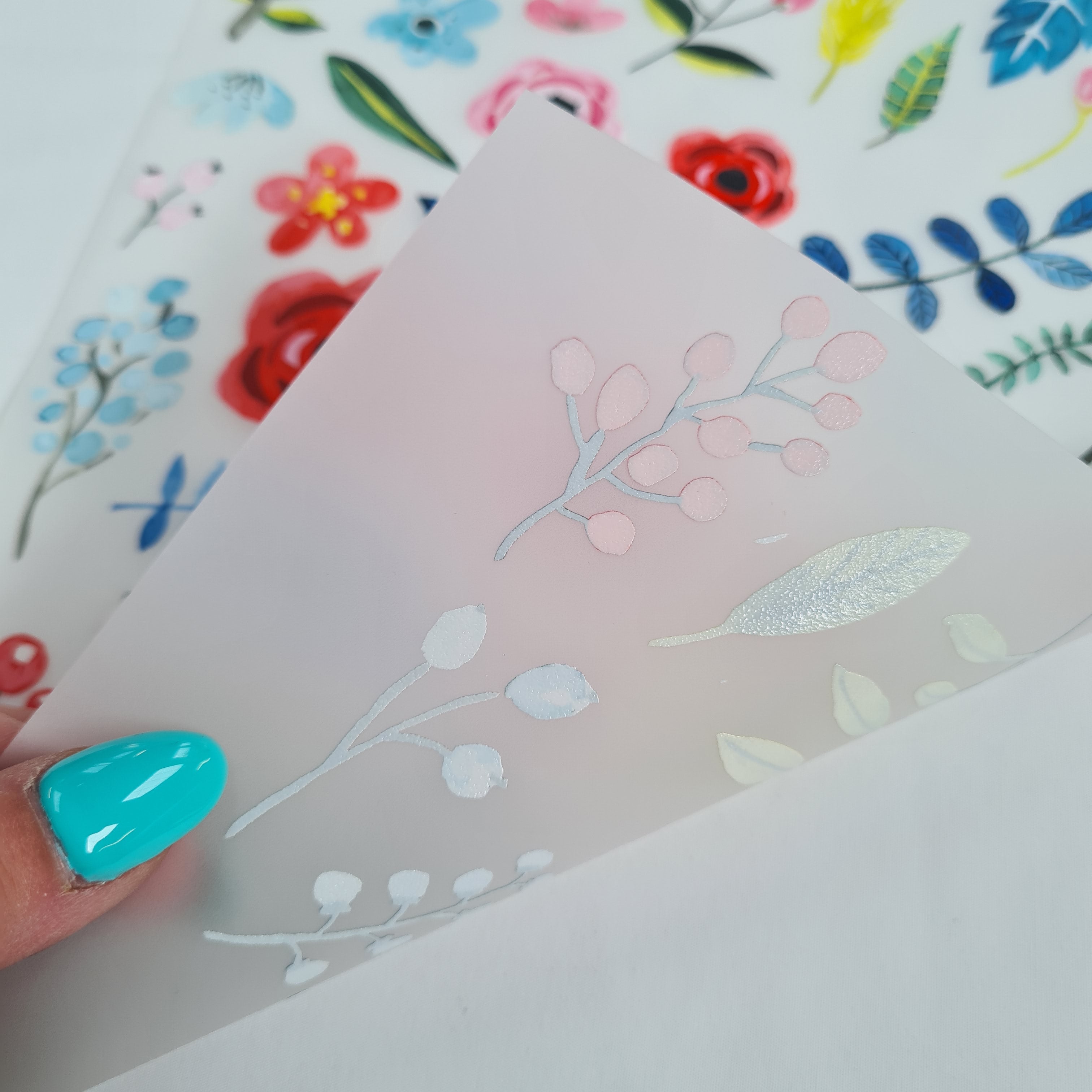 Meadow Flowers A4 Mix Iron on fabric heat transfer DTF-46