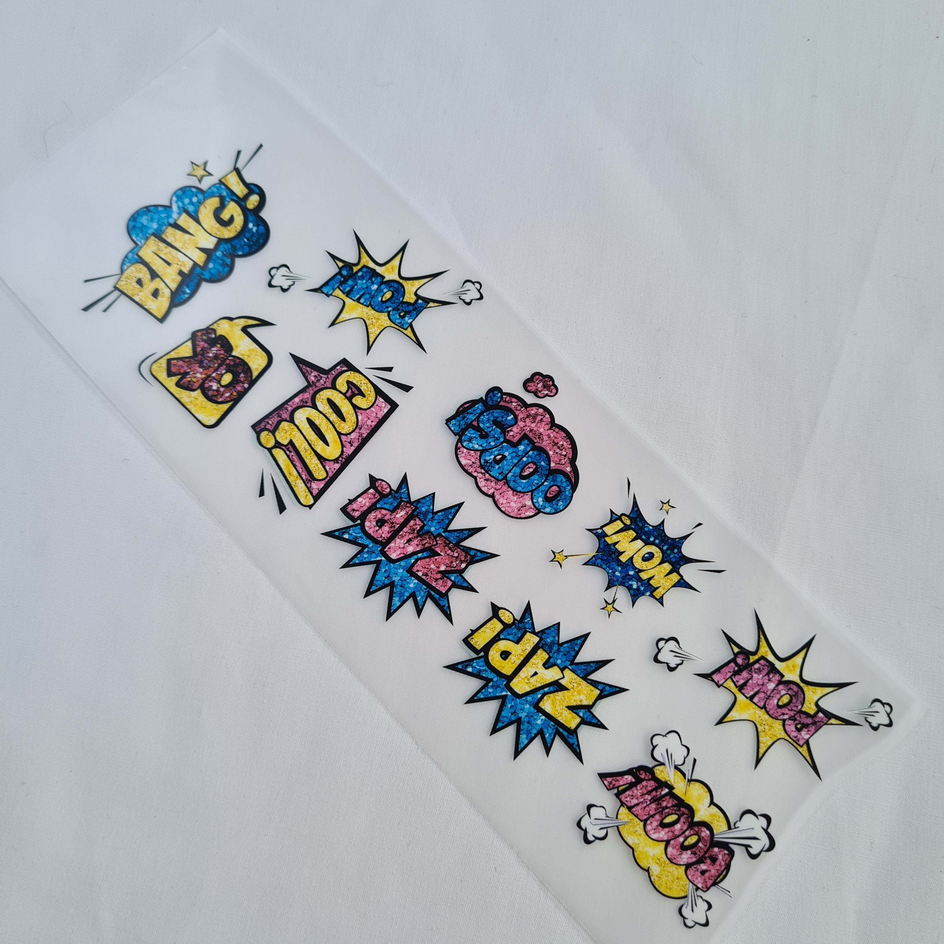 Cartoon Bubbles Mini Set Iron on fabric heat transfer DTF-52