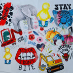 Custom Print Iron on fabric heat transfer DTF PYO