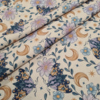 Moths and Flowers Fabric