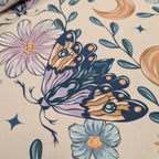 Moths and Flowers Fabric