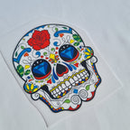 Sugar Skull Iron on Fabric Heat Transfer DTF-71