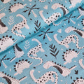 Dotty Dinos Blue Fabric
