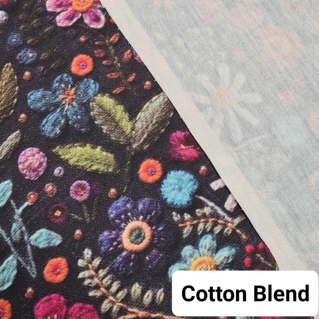 Felicia Floral Embroidery Fabric