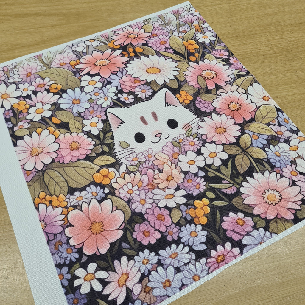 TOTE Cat Garden Fabric Bag Panel