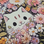 TOTE Cat Garden Fabric Bag Panel
