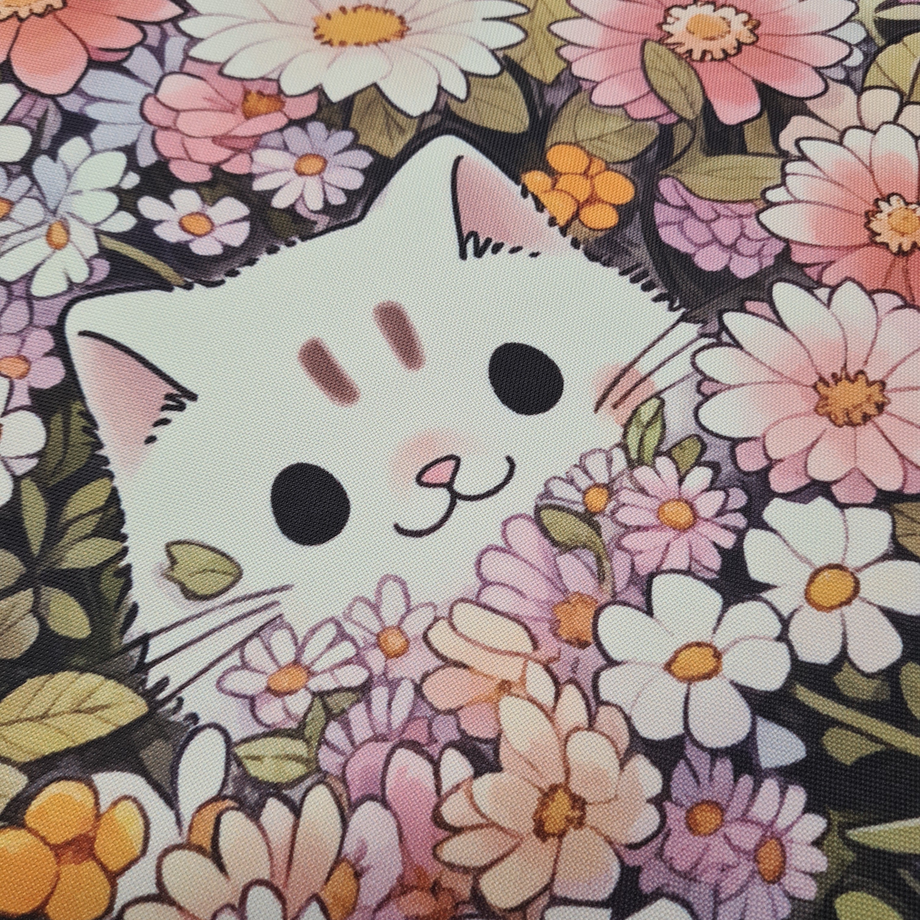 TOTE Cat Garden Fabric Bag Panel