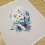 TOTE White Wolf Tote Fabric Bag Panel