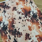 Brown Cow Hide Light Fabric