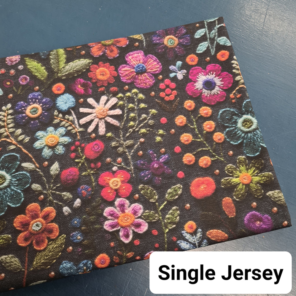 Felicia Floral Embroidery Fabric