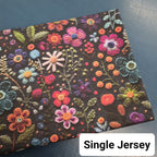 Felicia Floral Embroidery Fabric