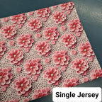 Miley Crochet Flowers Fabric