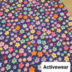 Happy Ditsy Flowers Embroidery Fabric