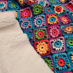 Crochet Granny Squares Fabric