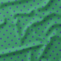 Polka Dot Blue and Green fabric