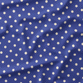 Polka Dot Cream and Blue fabric