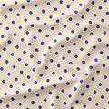 Polka Dot Blue and Cream fabric