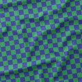Check Green and Blue fabric