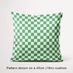 Check Cream and Green fabric, 45cm view