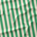 Stripe Cream and Green fabric