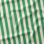 Stripe Cream and Green fabric