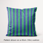 Stripe Blue and Green fabric, 45cm view
