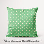 Polka Dot Cream and Mint fabric, 45cm view