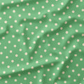 Polka Dot Cream and Mint fabric