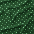 Polka Dot 0.5in Mint and Dark Green Fabric