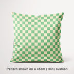 Check Cream and Mint fabric, 45cm view