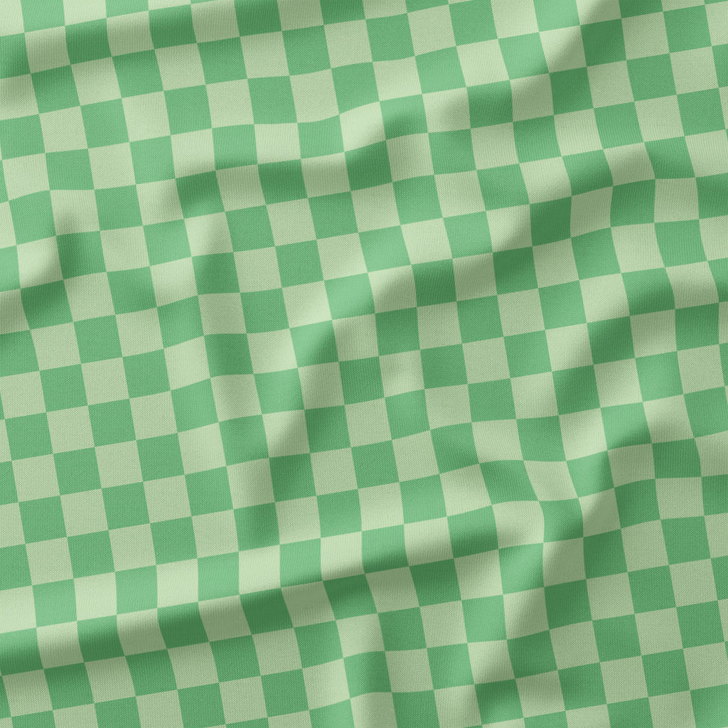Check Mint fabric