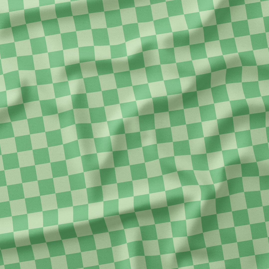 Check Mint fabric