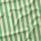Stripe Cream and Mint fabric
