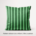 Stripe 1in Mint and Dark Green Fabric