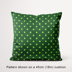 Polka Dot 0.5in Lime and Dark Green Fabric