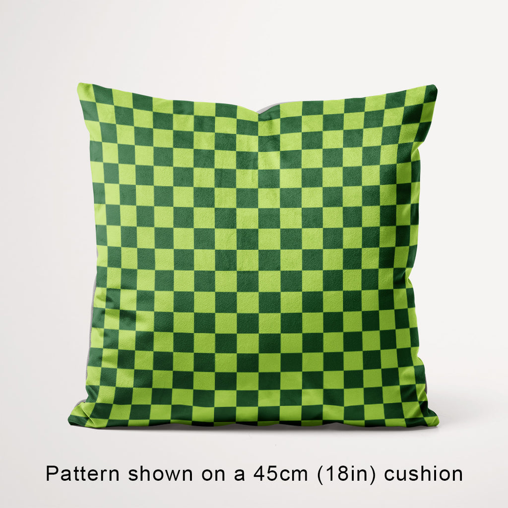 Check 1in Lime and Dark Green Fabric