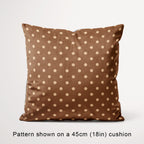 Polka Dot Brown and Beige fabric, 45cm view