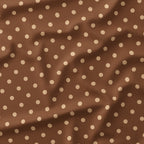 Polka Dot Brown and Beige fabric