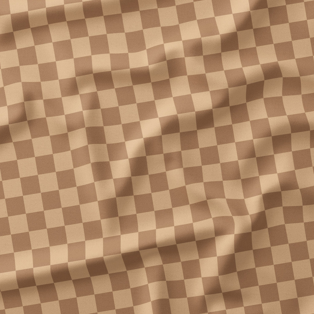 Check Beige fabric
